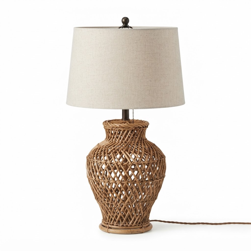 Rattan Table Lamp