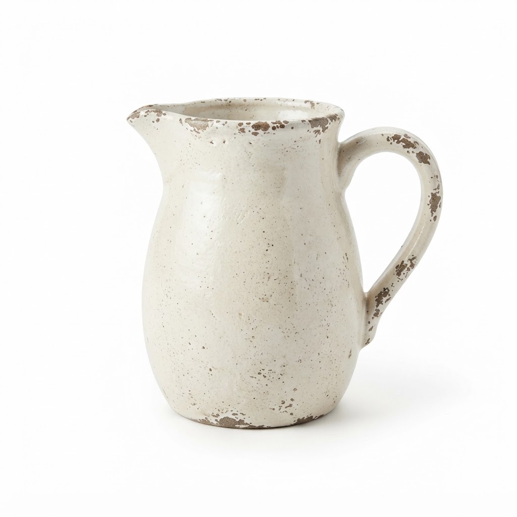core Distressed Ceramic Pitcher