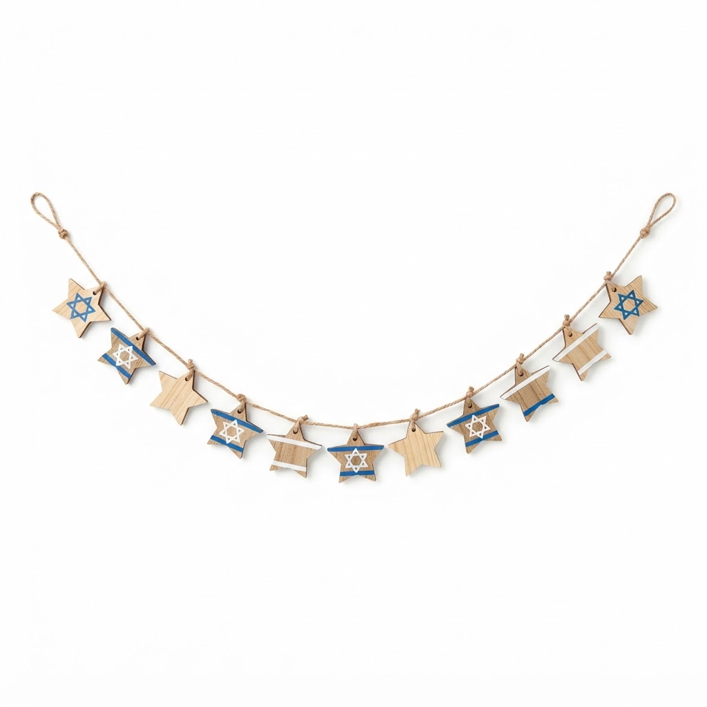 Star-Shaped Hanukkah Garland