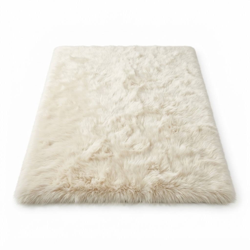 Winter Faux Fur Area Rug