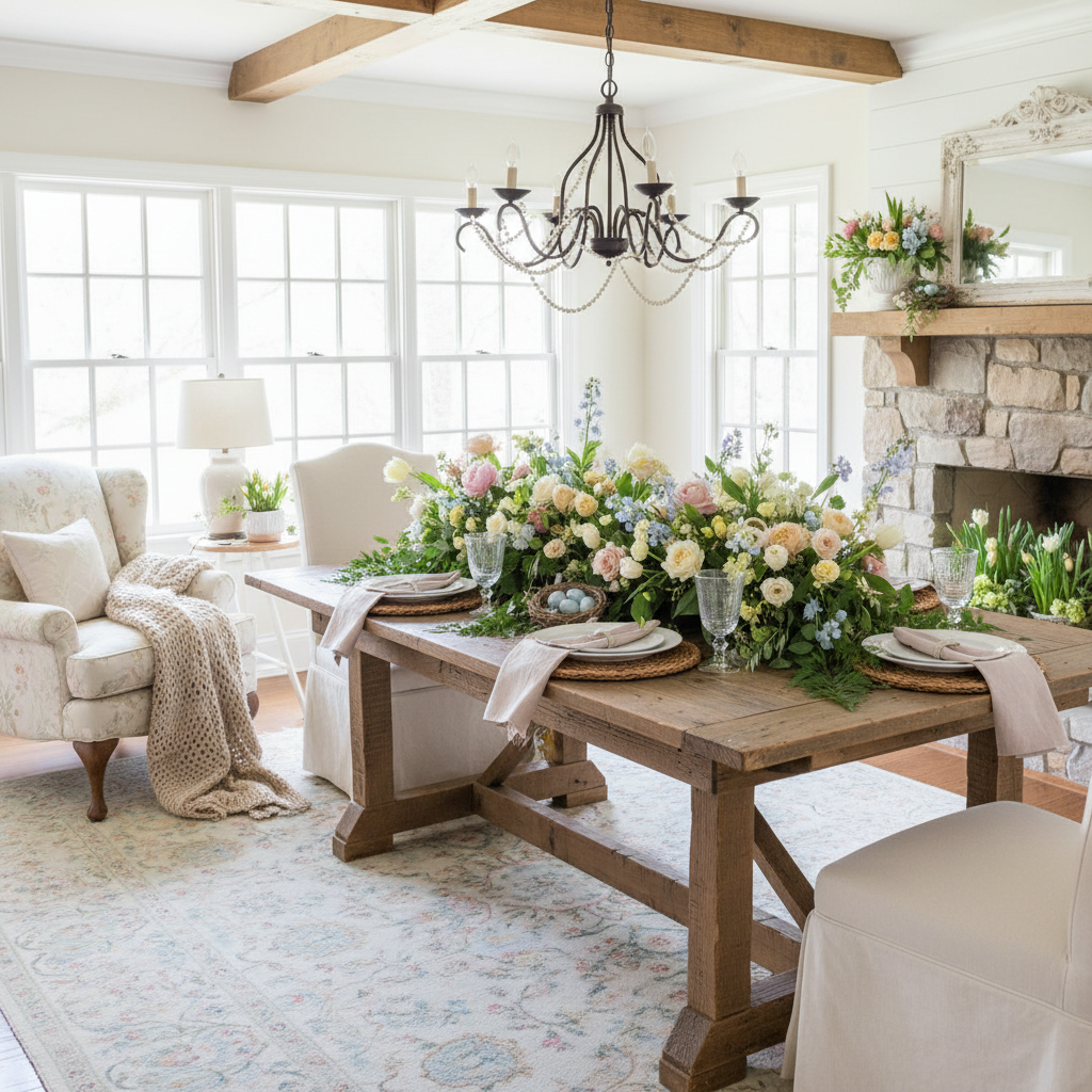 Country Spring Dining Room