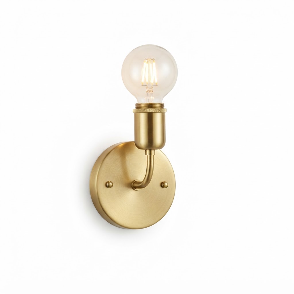 Brushed Brass Wall Sconce