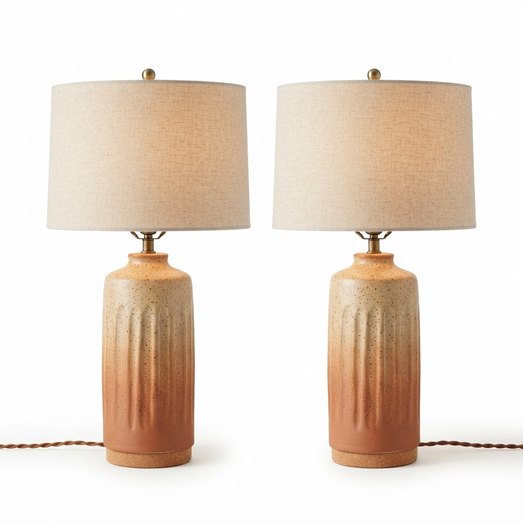Ceramic Table Lamp Set