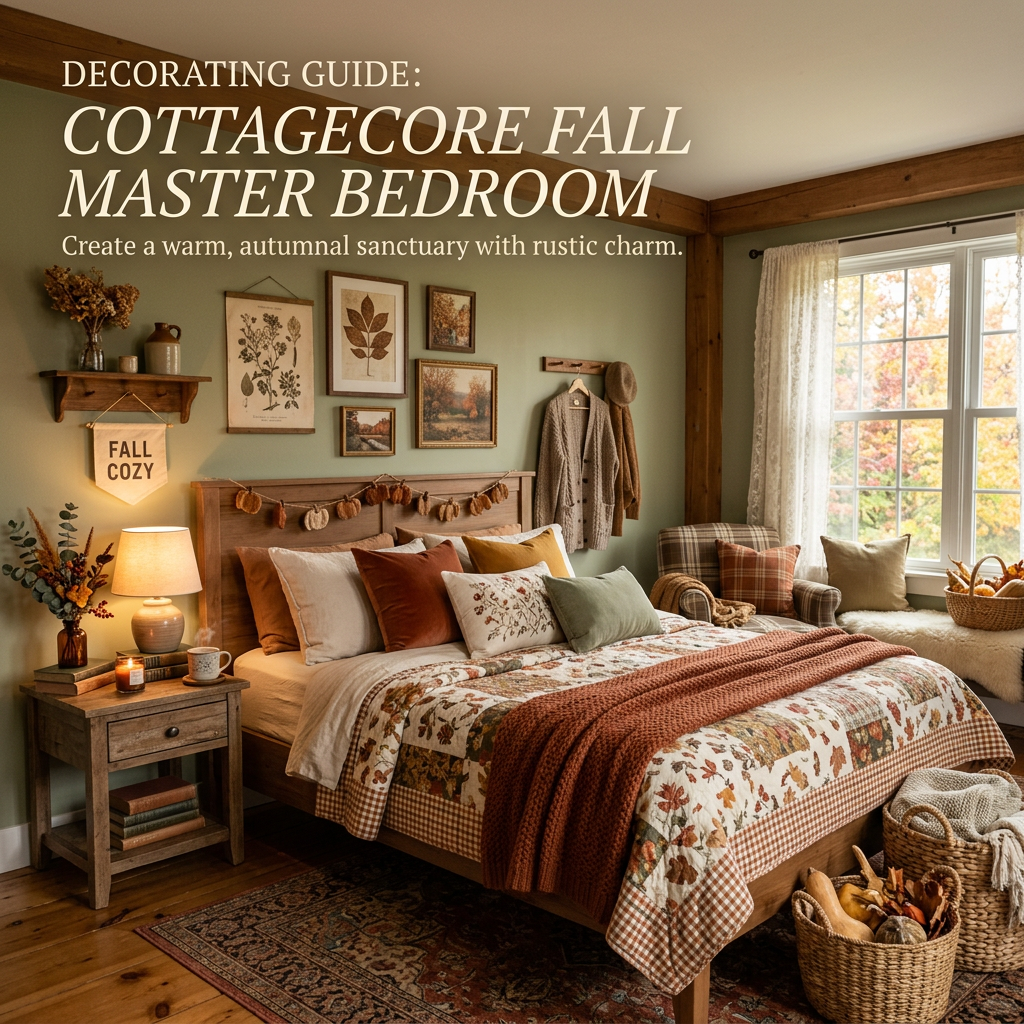 Cottagecore Fall Master Bedroom — Room Recipe
