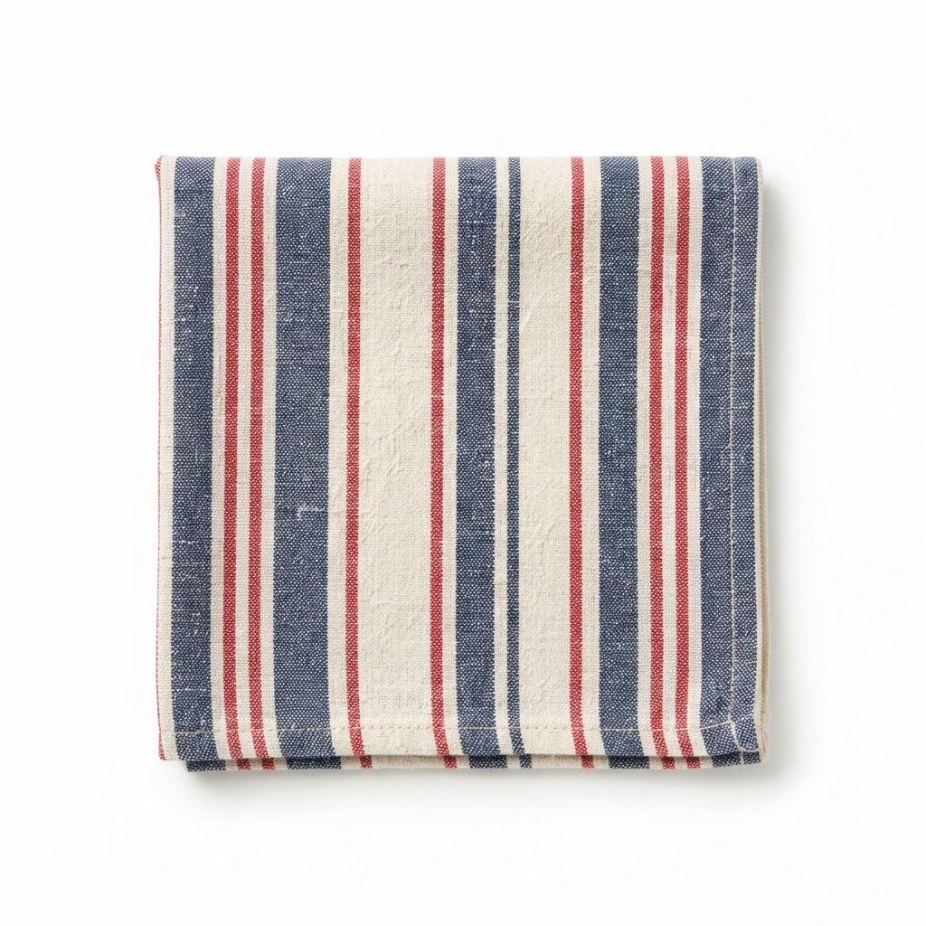 Striped Cotton Linen Napkins