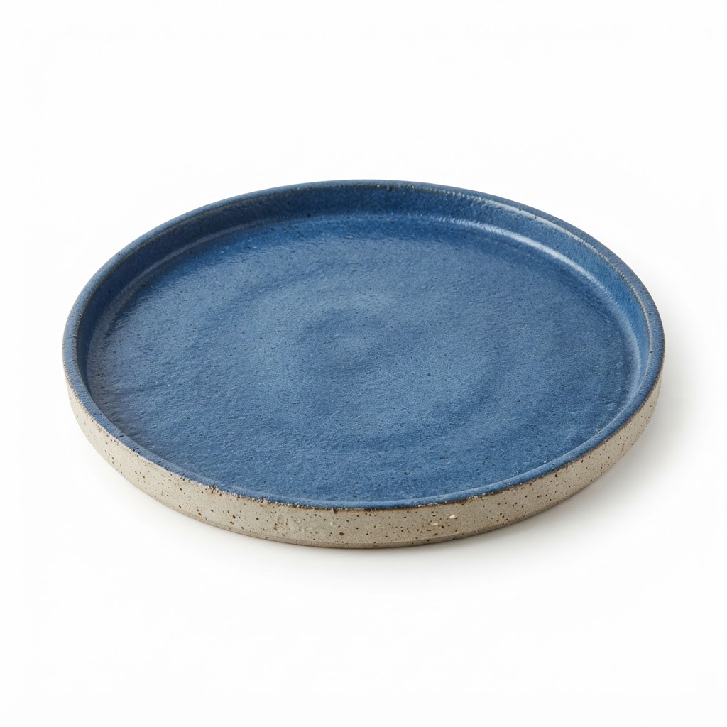 Blue Stoneware Dinner Plates