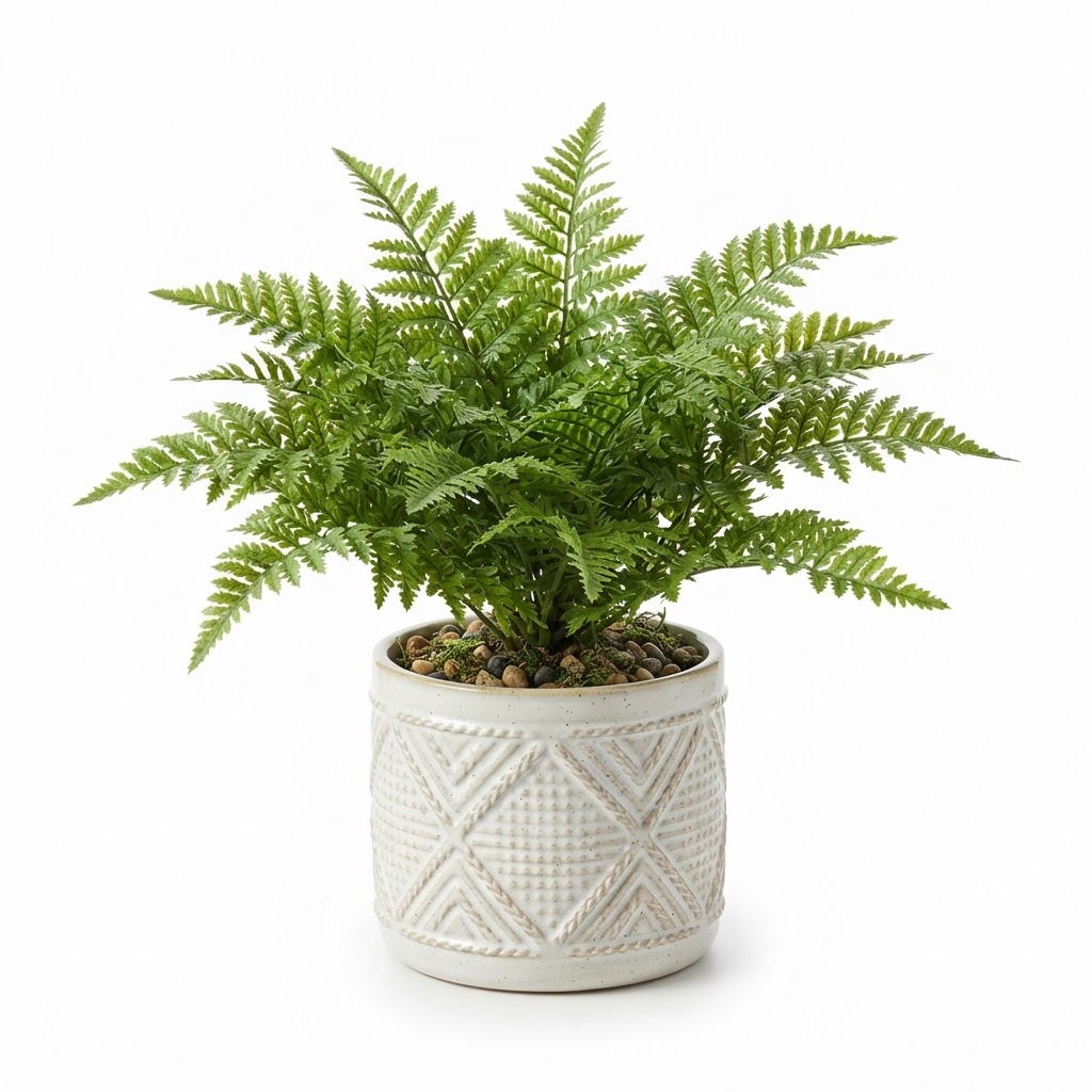 Faux Potted Fern Greenery