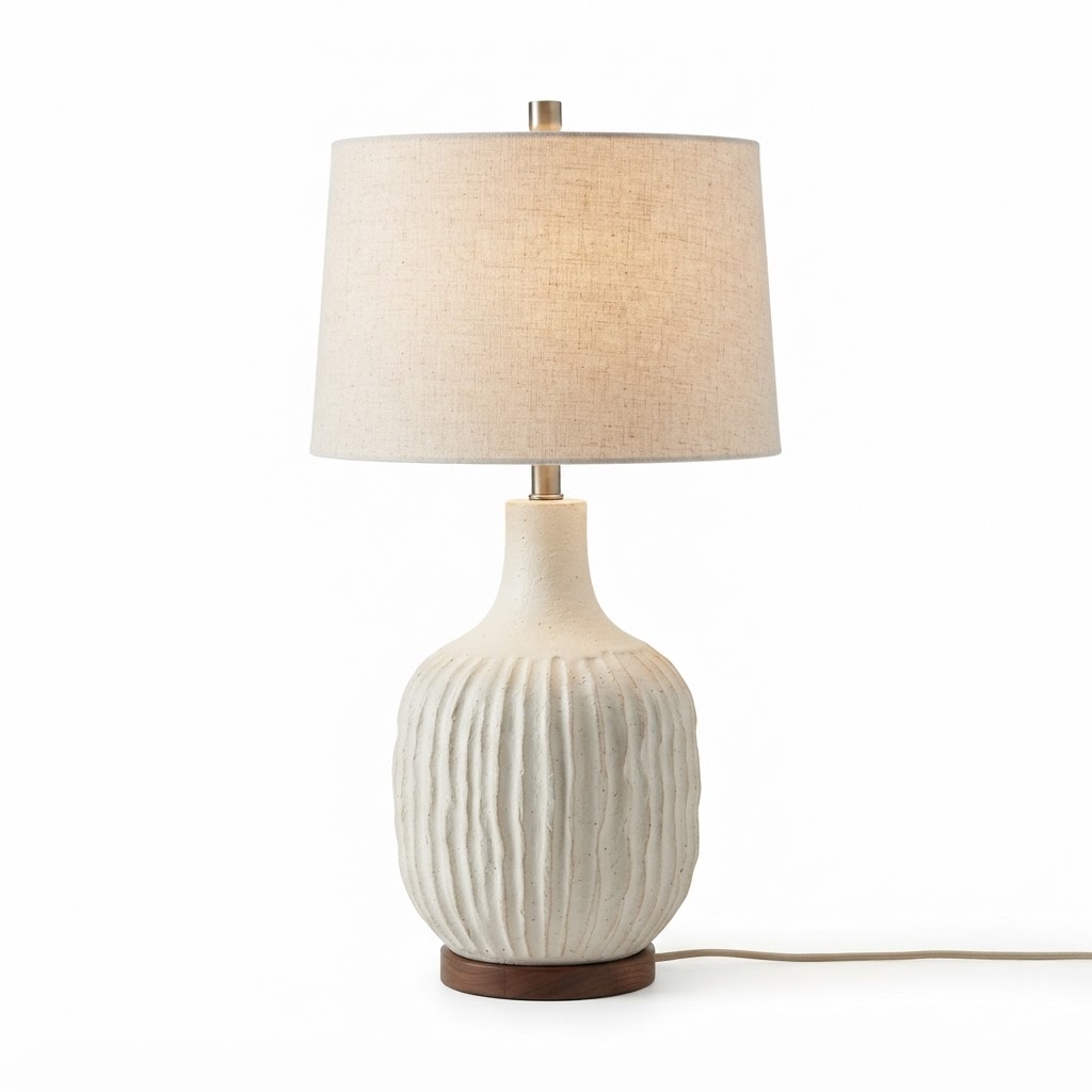 Ceramic Textured Table Lamp