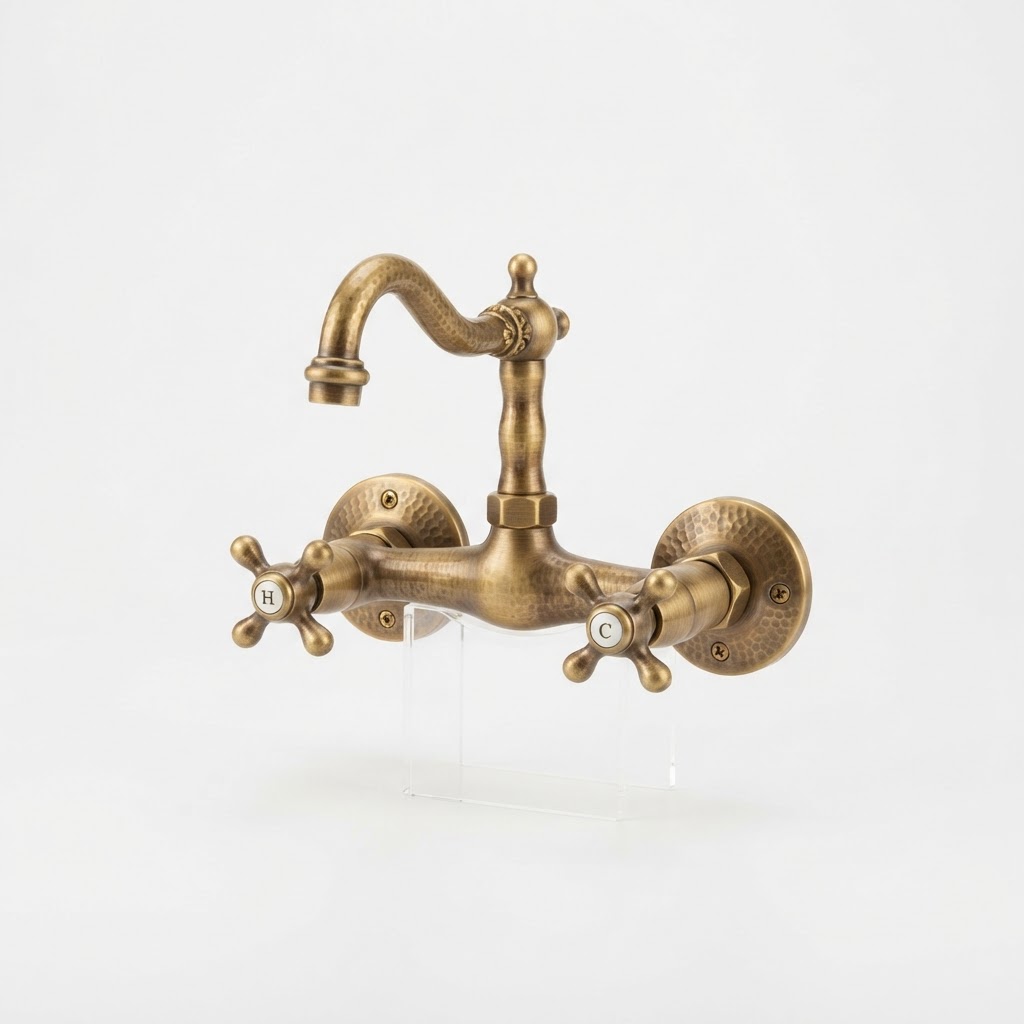 -Inspired Brass Faucet Set