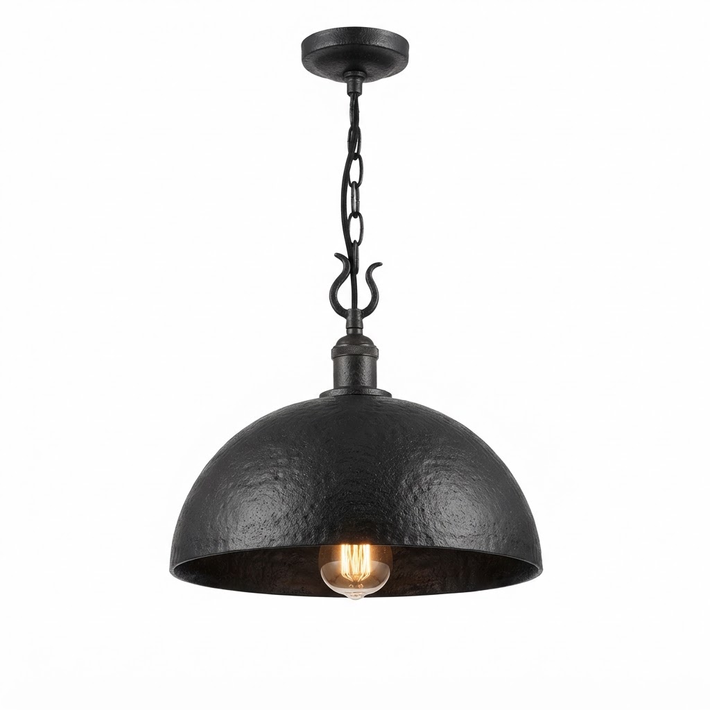 Iron Dome Pendant Light