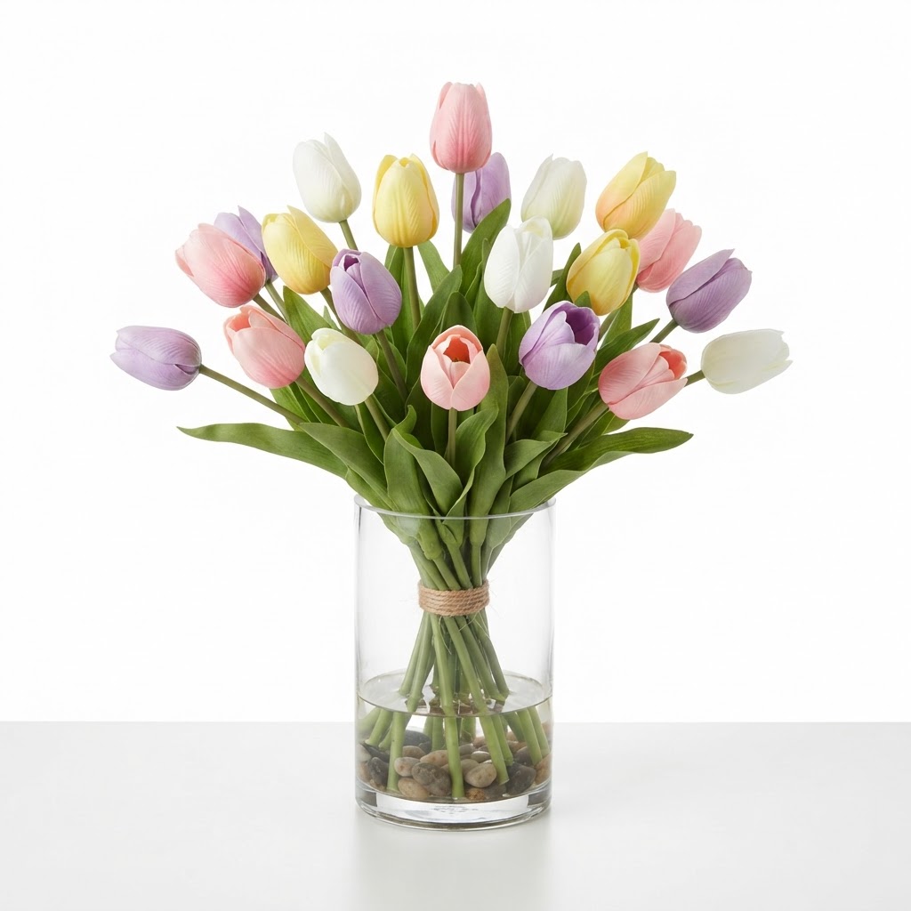 Artificial Tulip Floral Arrangement