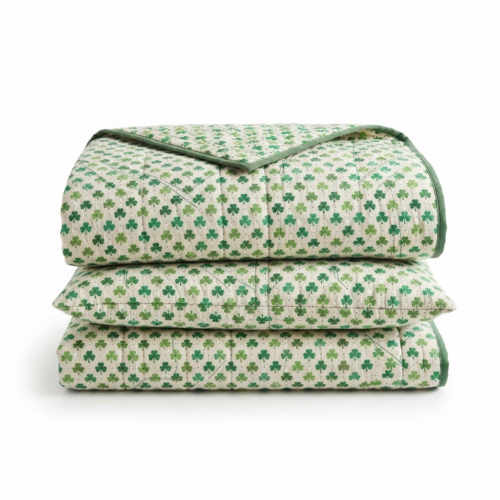 Clover Patterned Quilt Set