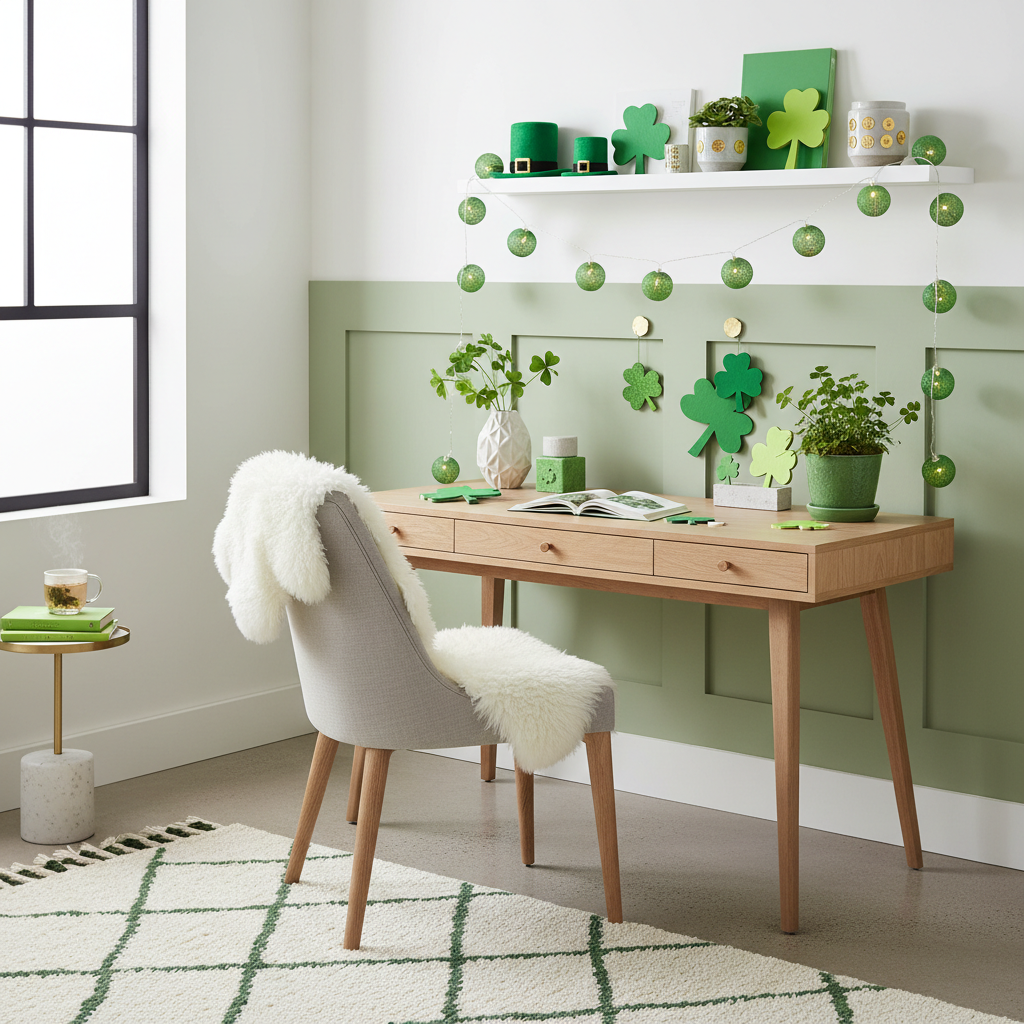 Nordic St. Patrick's Day Home Office