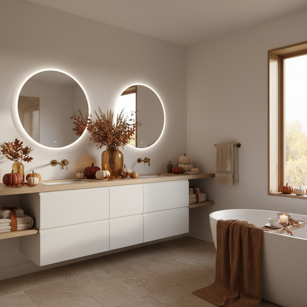 Minimalist Thanksgiving Master Bathroom