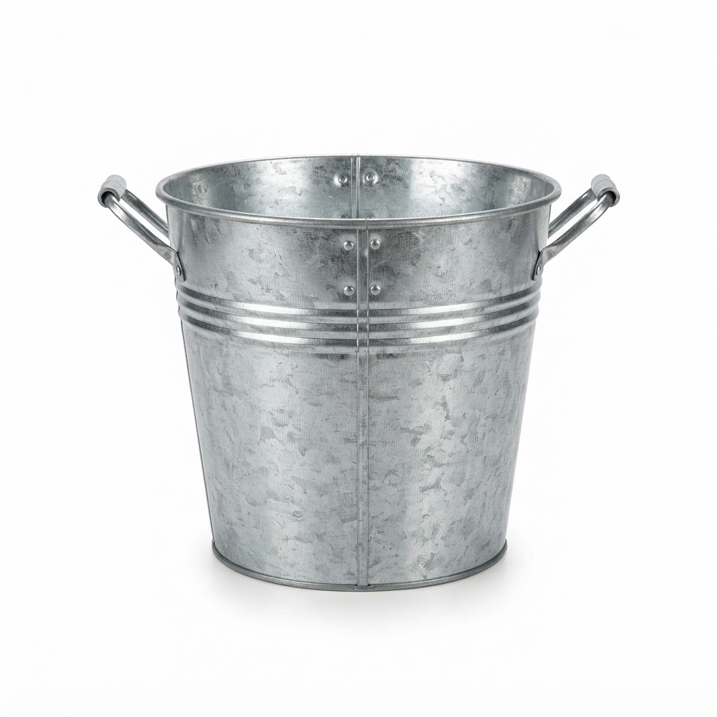 Galvanized Steel Flower Bucket