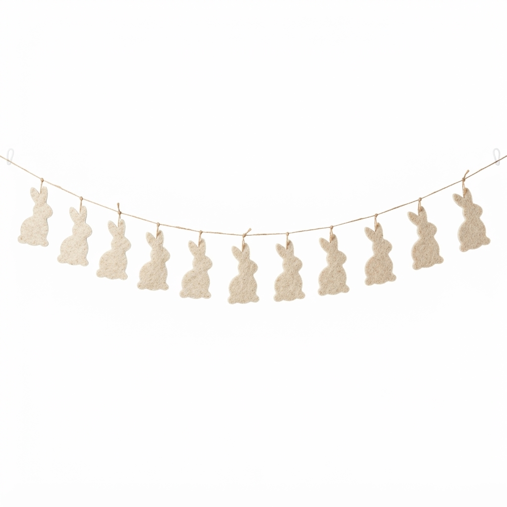 Bunny Felt Garland