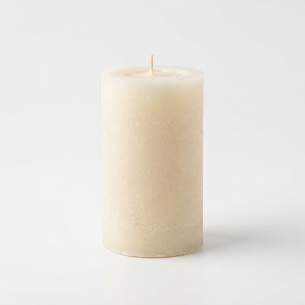 Scented Vanilla Pillar Candle