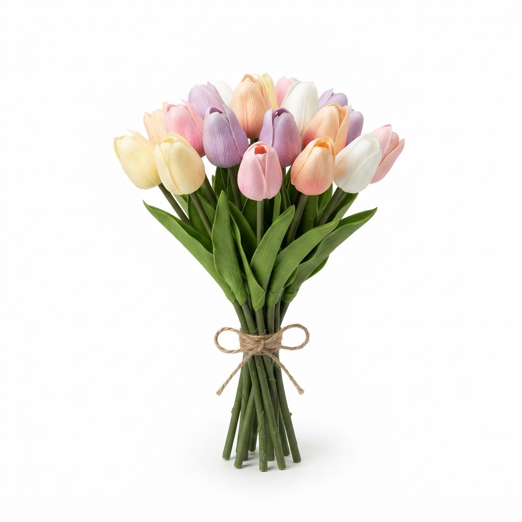 Silk Artificial Tulip Bouquet