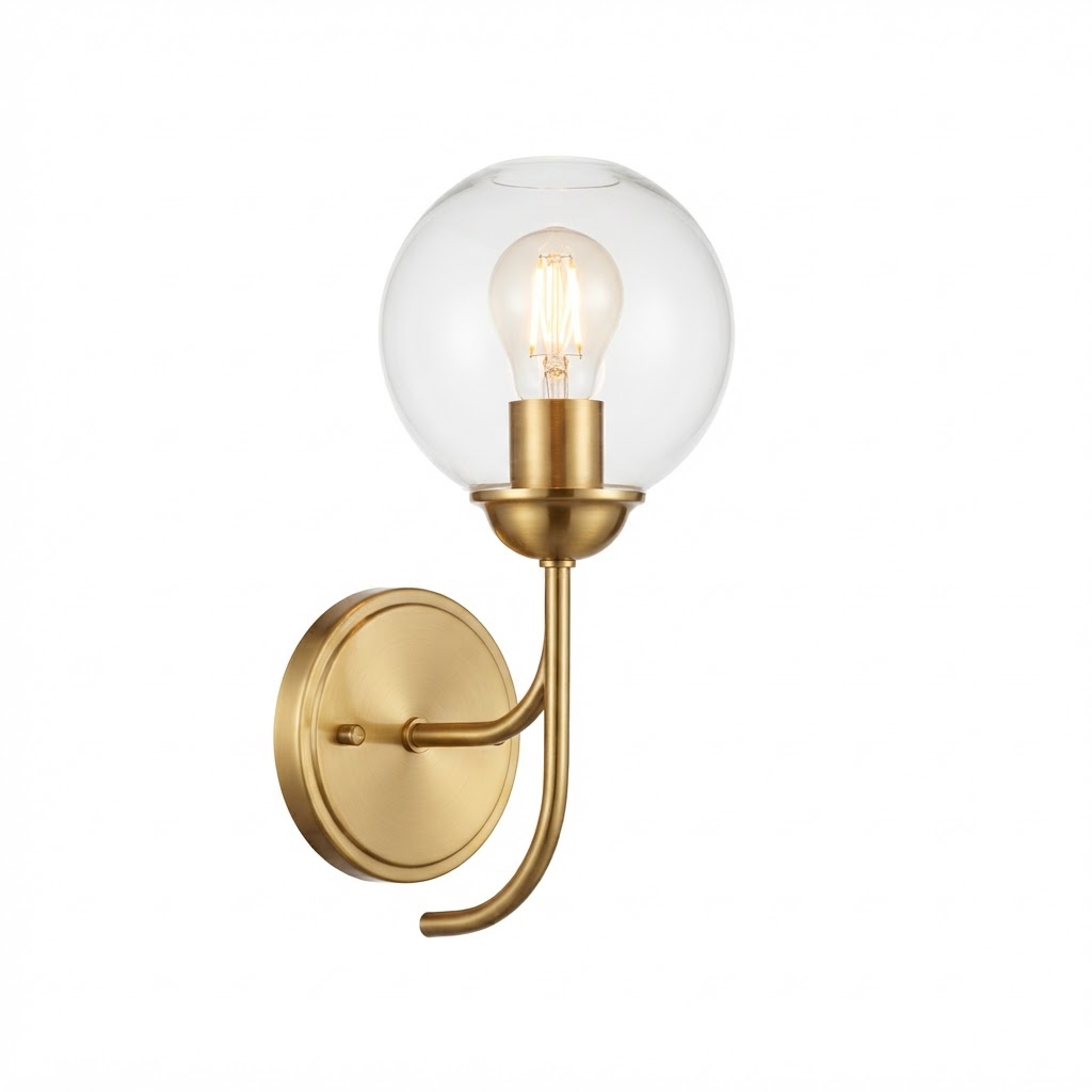 Elegant Brass Wall Sconce Lighting