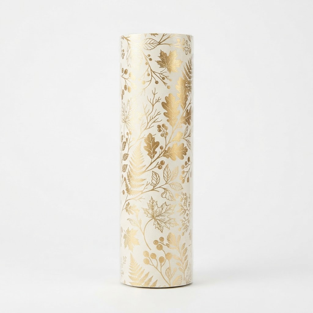 Gold Metallic Botanical Wallpaper