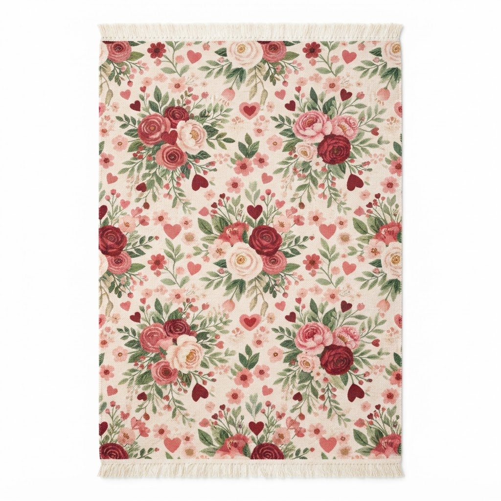 Floral Patterned Area Rug