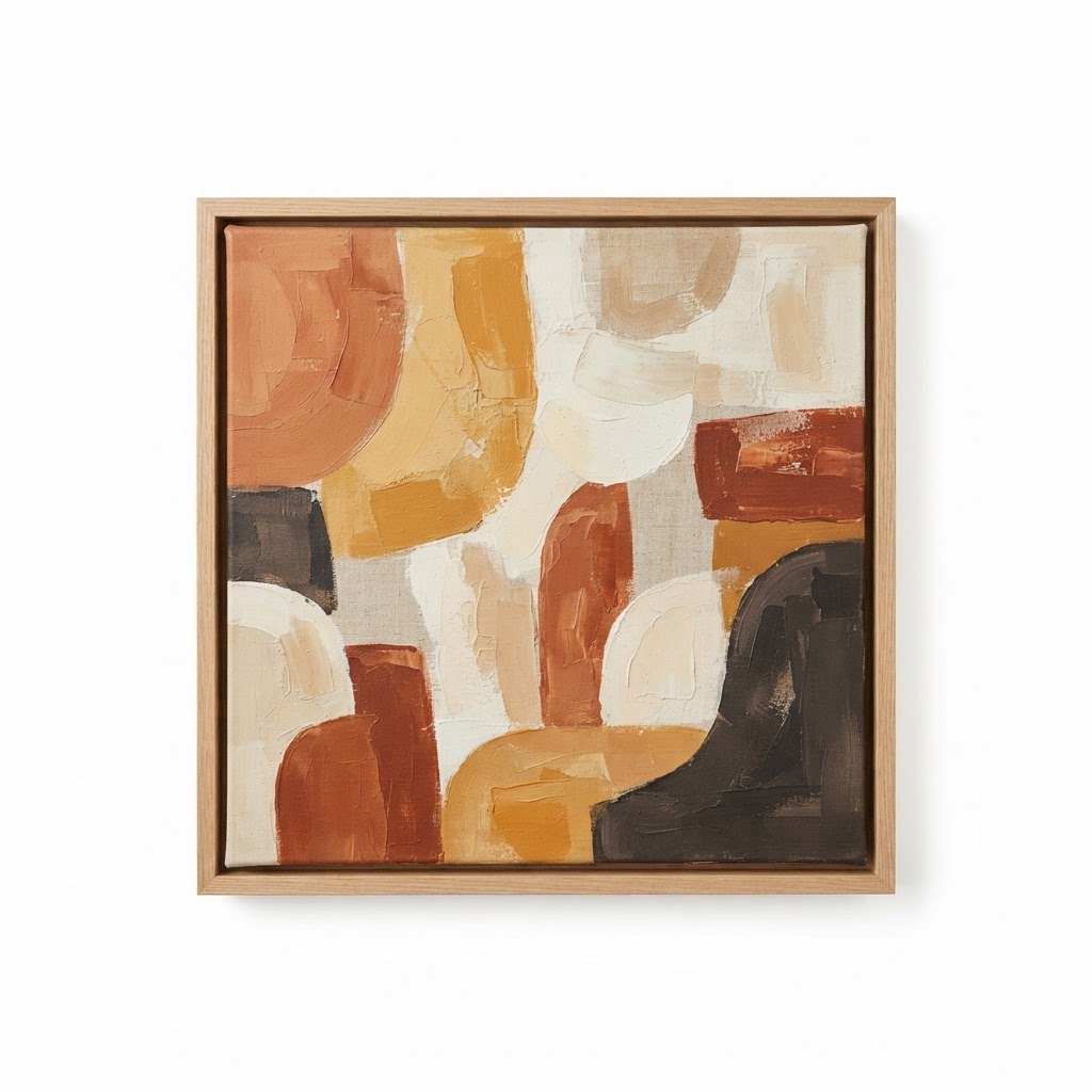 Abstract Earth Tone Wall Art