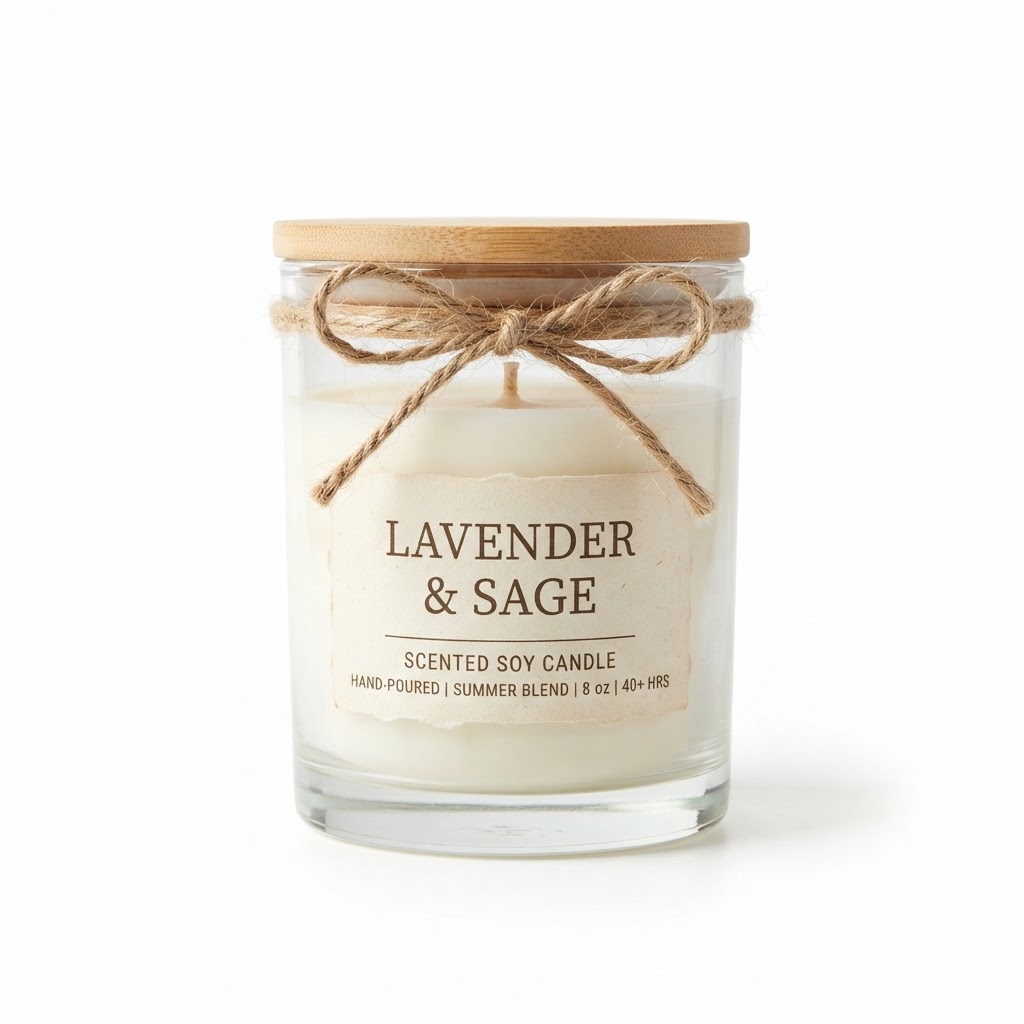 Scented Soy Candle in Glass