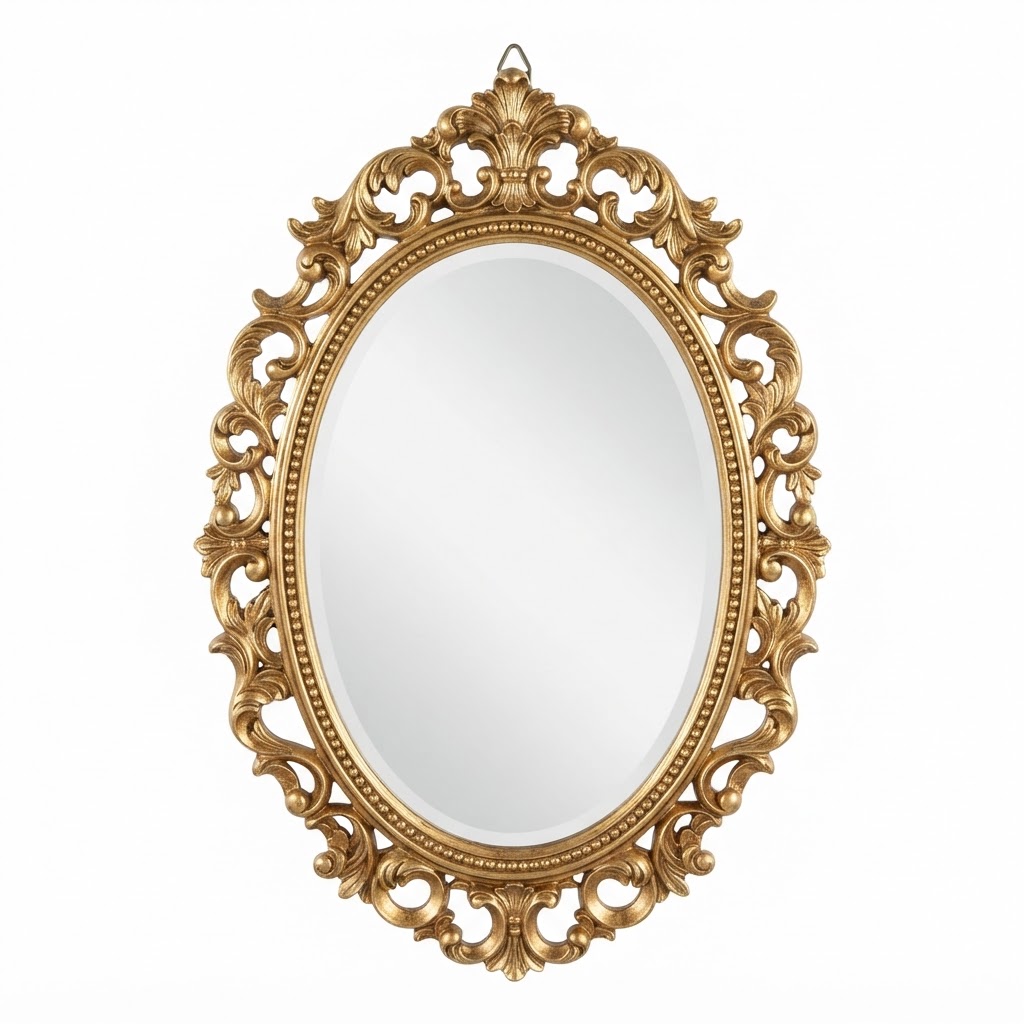 Gold Ornate Wall Mirror