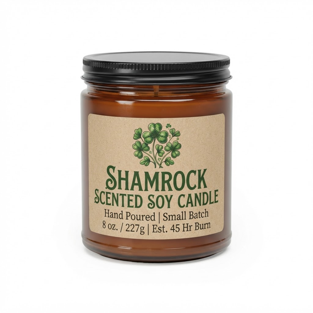 Shamrock Scented Soy Candle