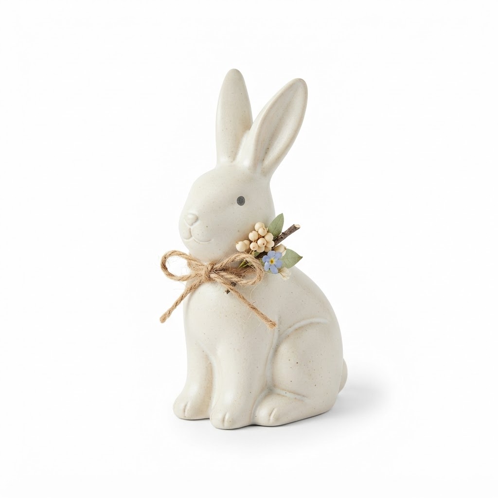 Ceramic Easter Bunny Figurines