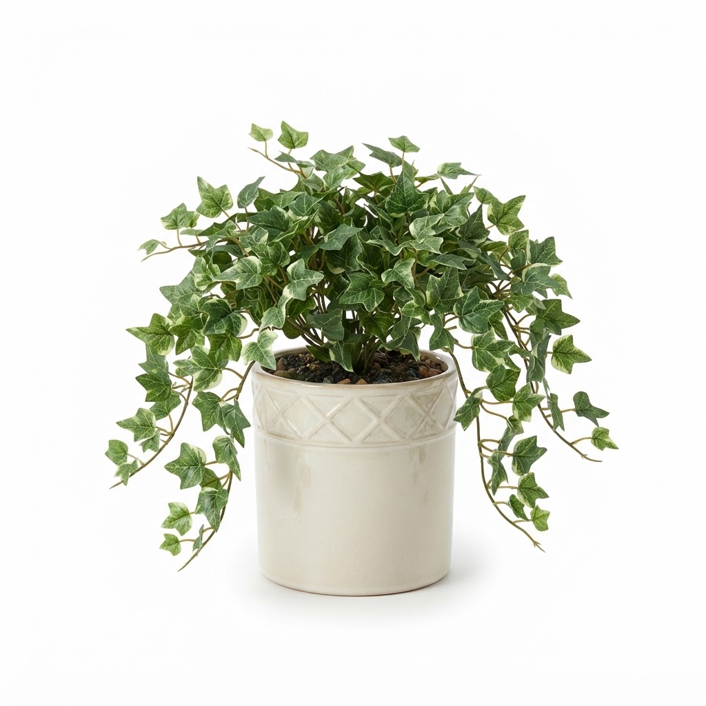 Transitional Potted Faux Ivy Greenery