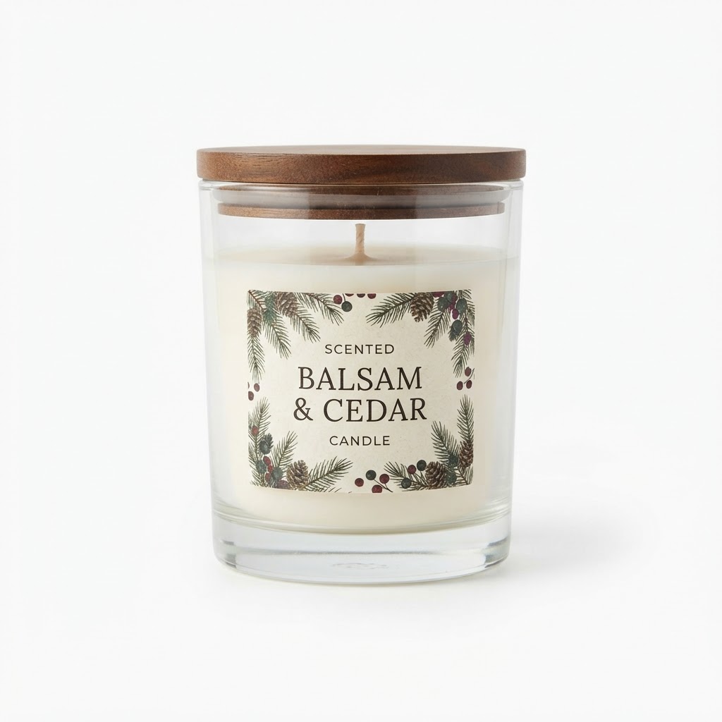 core Scented Balsam & Cedar Candle