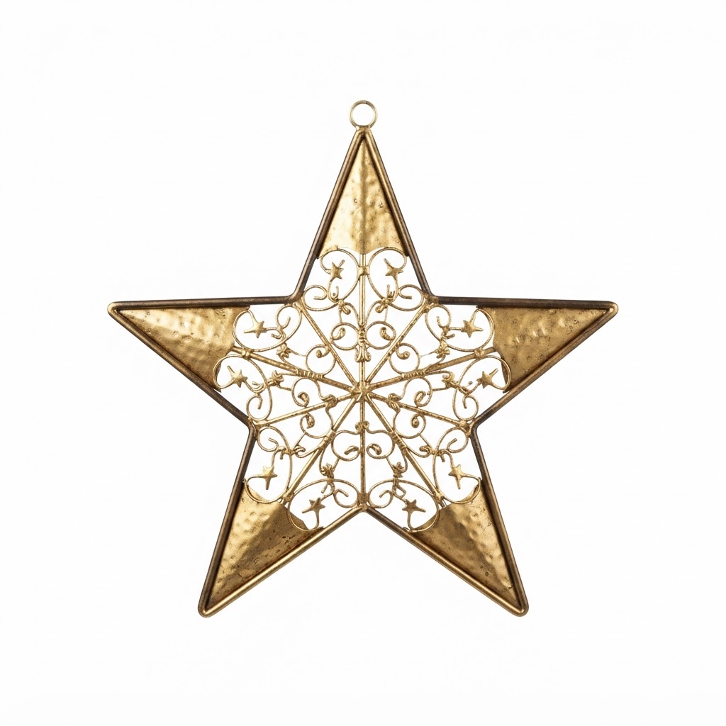core Gold Metal Star Wall Decor