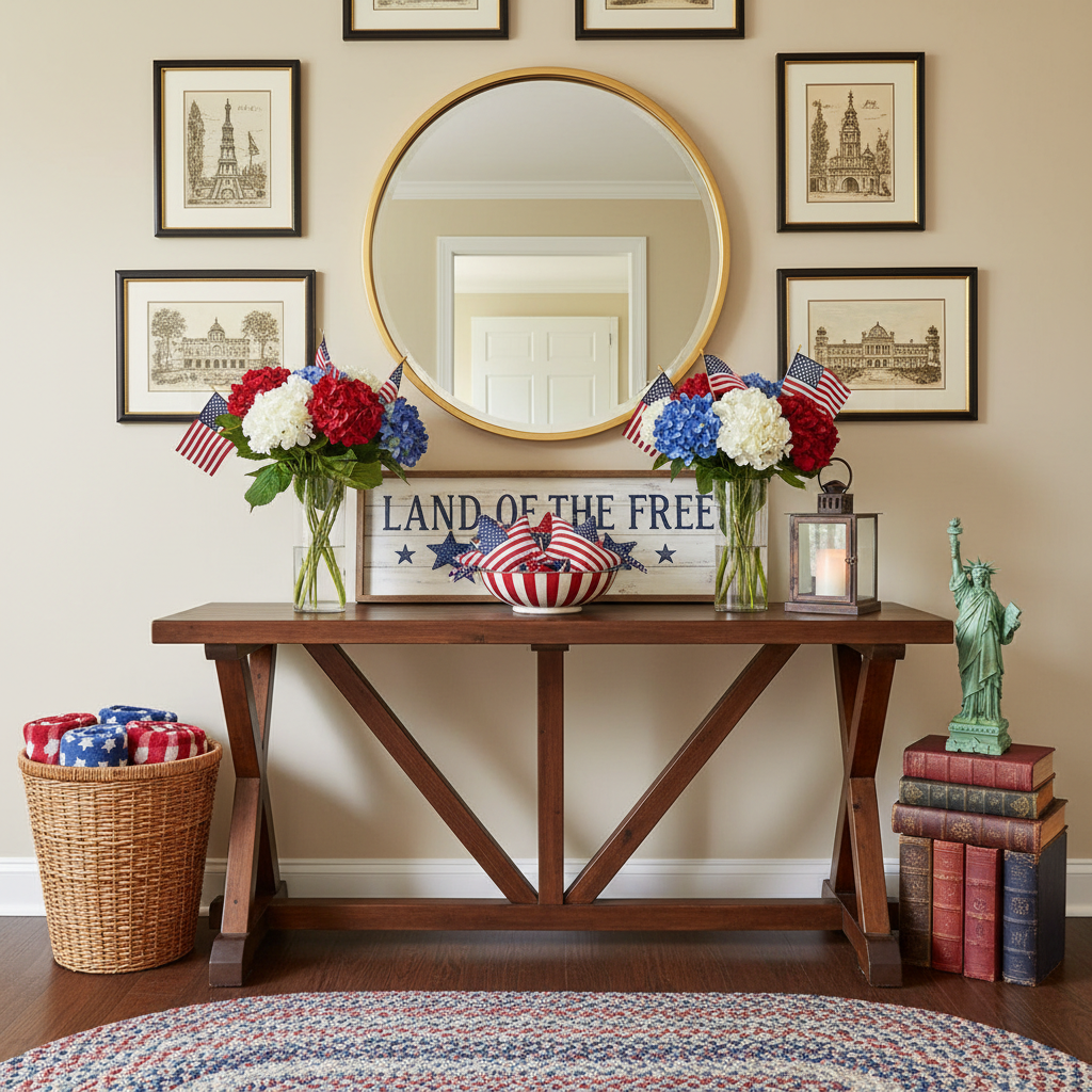 Transitional Independence Day (4th of July) Entryway
