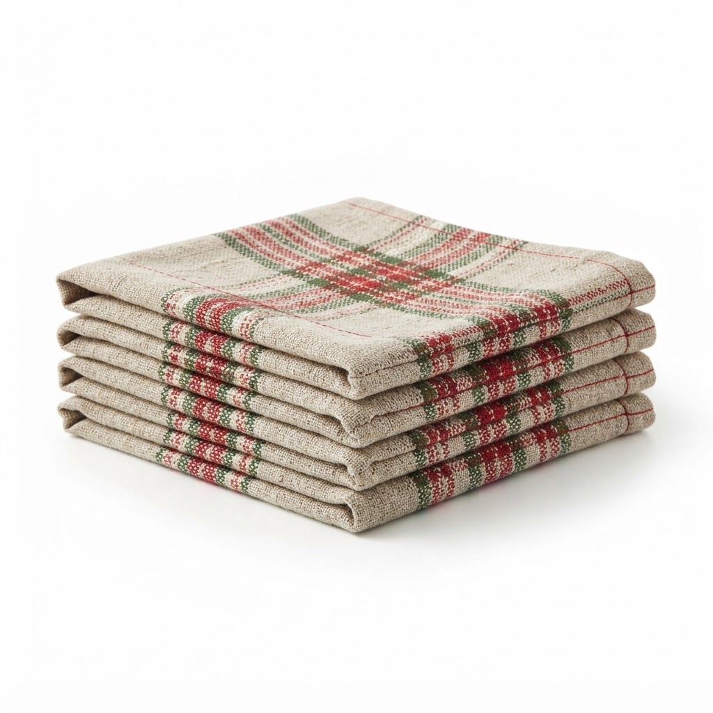 Textured Linen Holiday Napkin Set