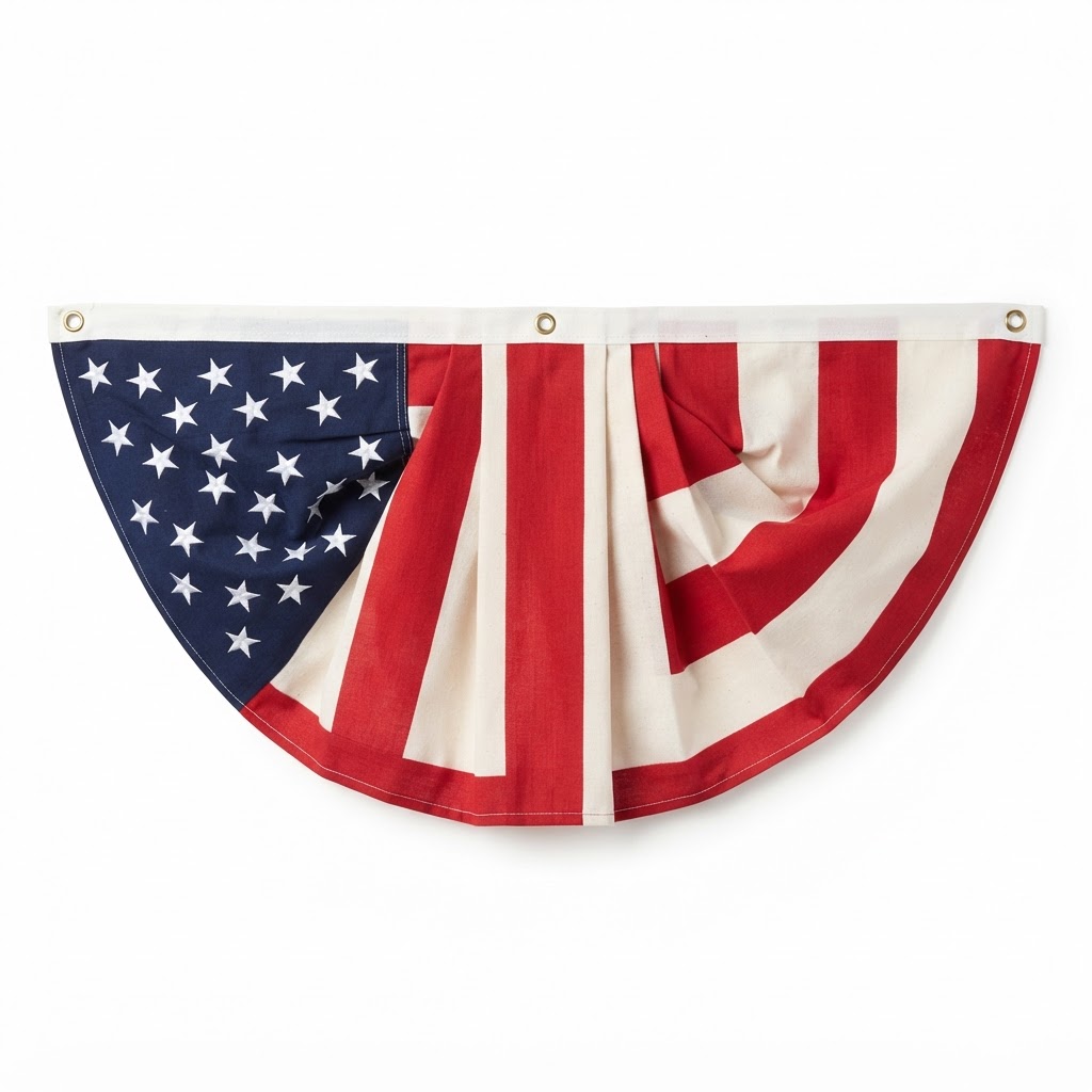 Cotton Patriotic Bunting