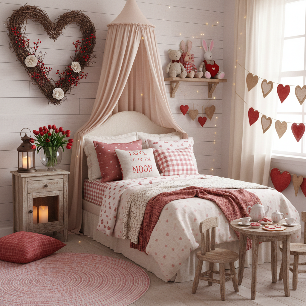 Rustic Valentine's Day Child Bedroom (Girl)