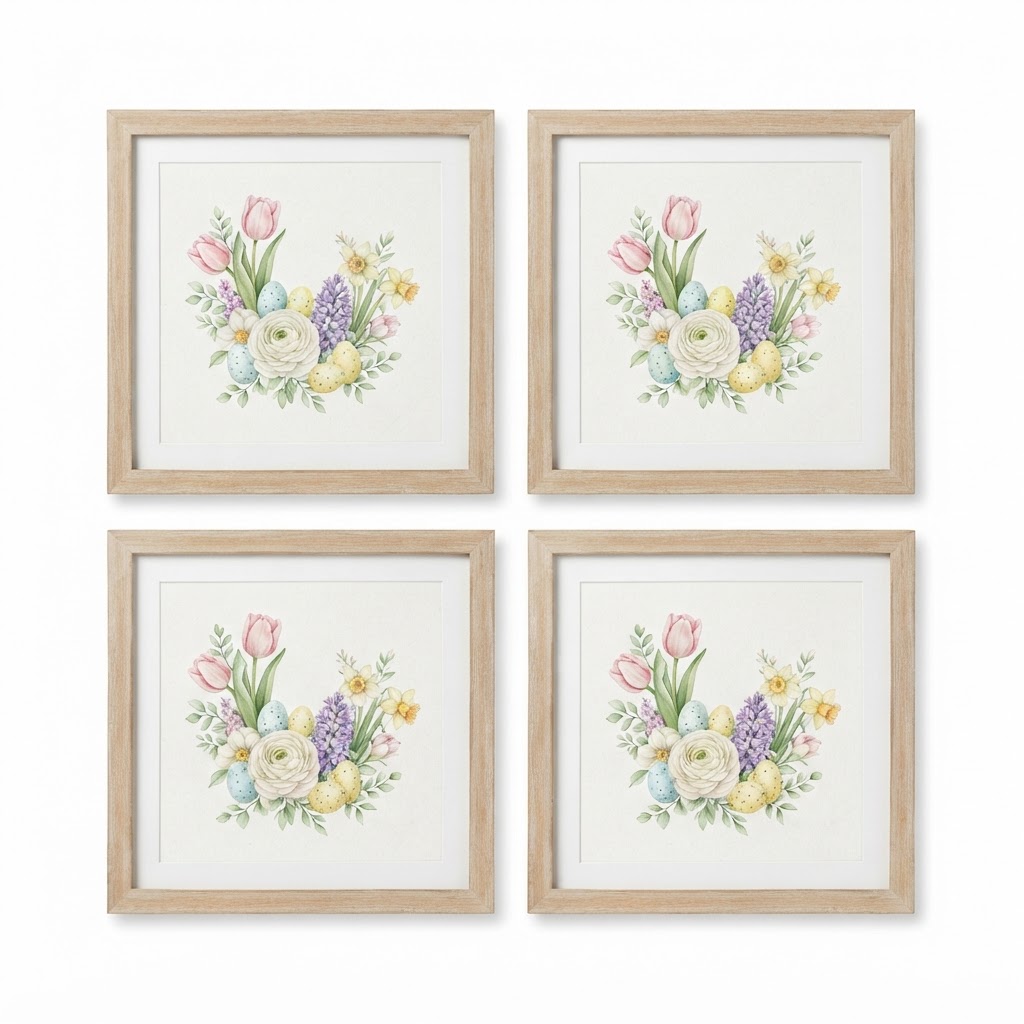 Floral Botanical Wall Art Set