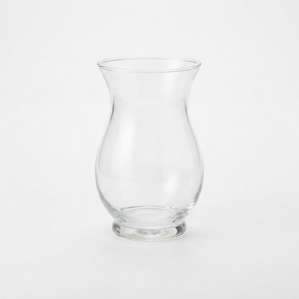 Clear Glass Tulip Vases