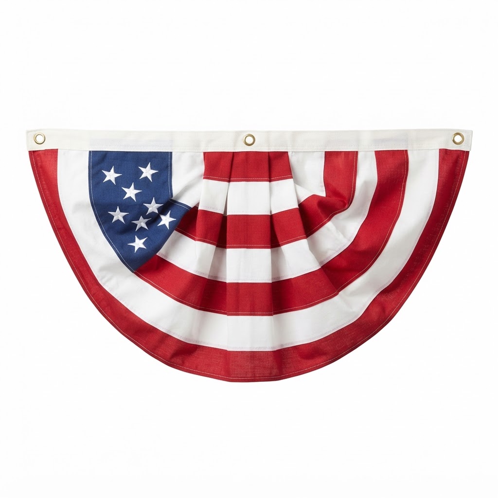 American Flag Bunting Banner