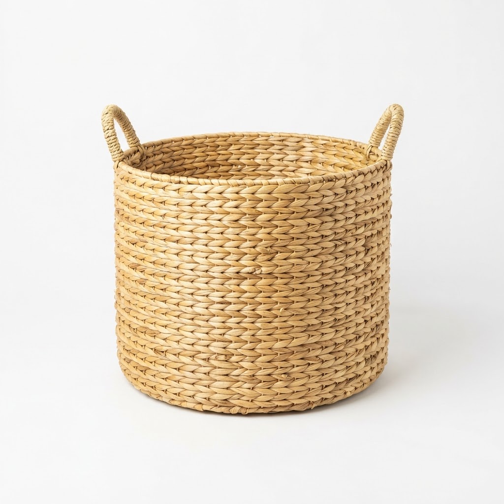 Transitional Woven Sea Grass Decorative Basket