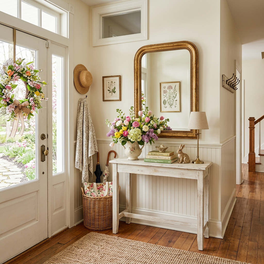 Cottagecore Spring Entryway