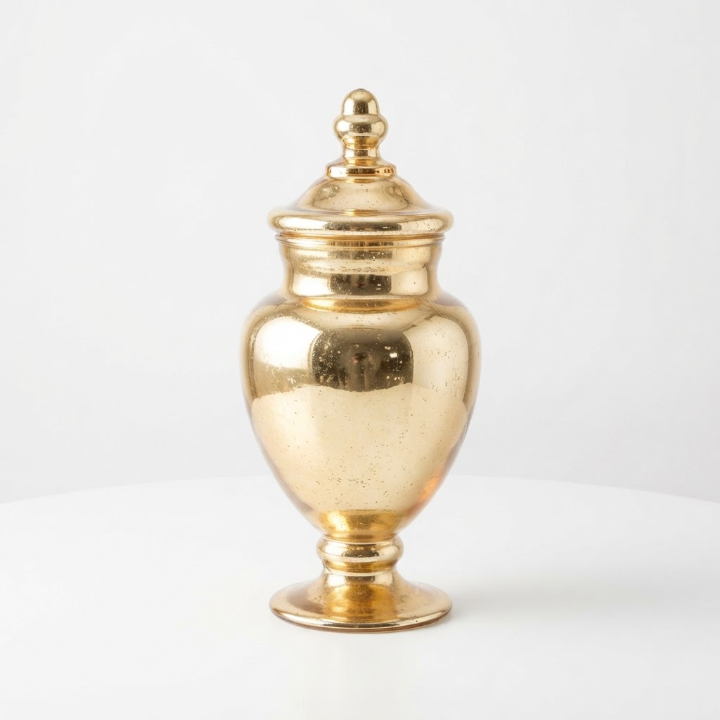 Gold Glass Apothecary Jars