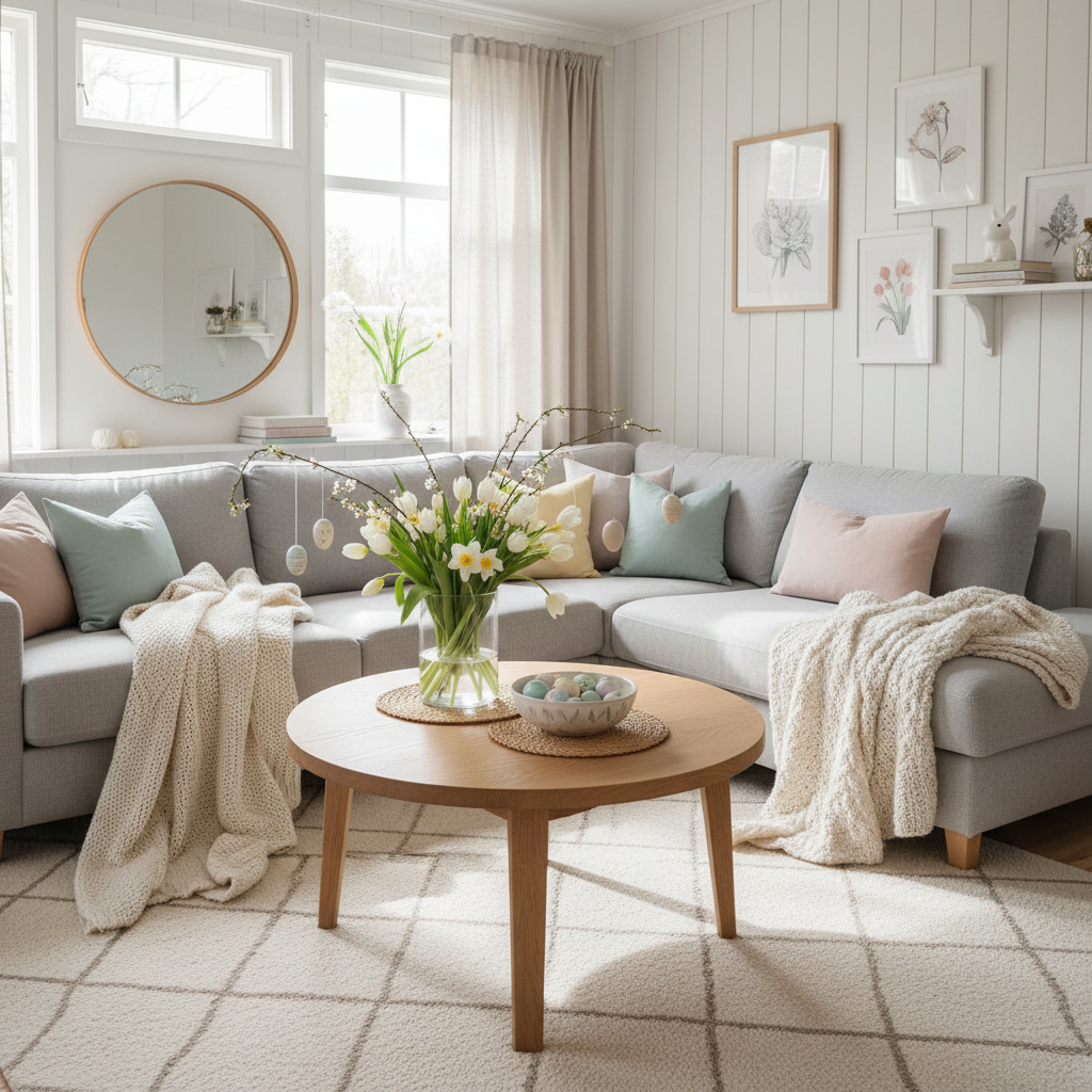 Nordic Easter Living Room