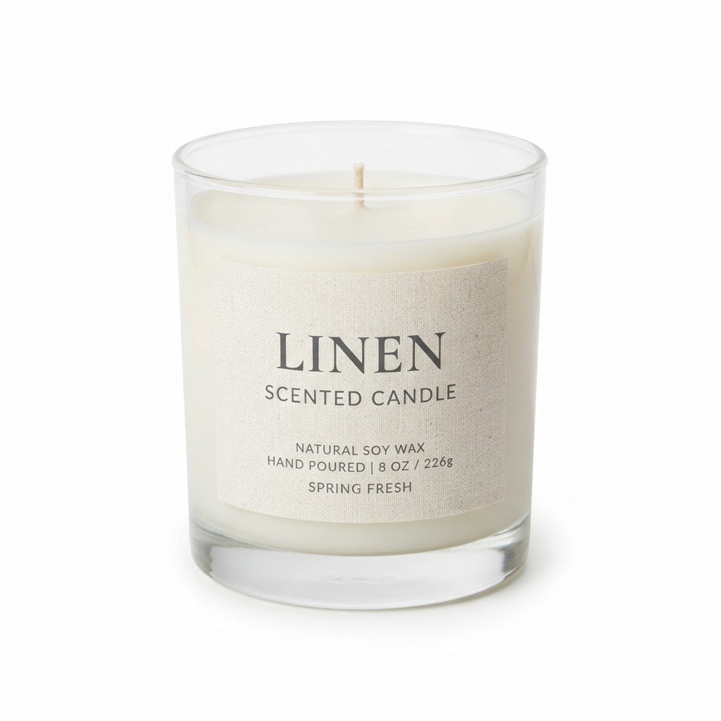 Linen Scented Candle