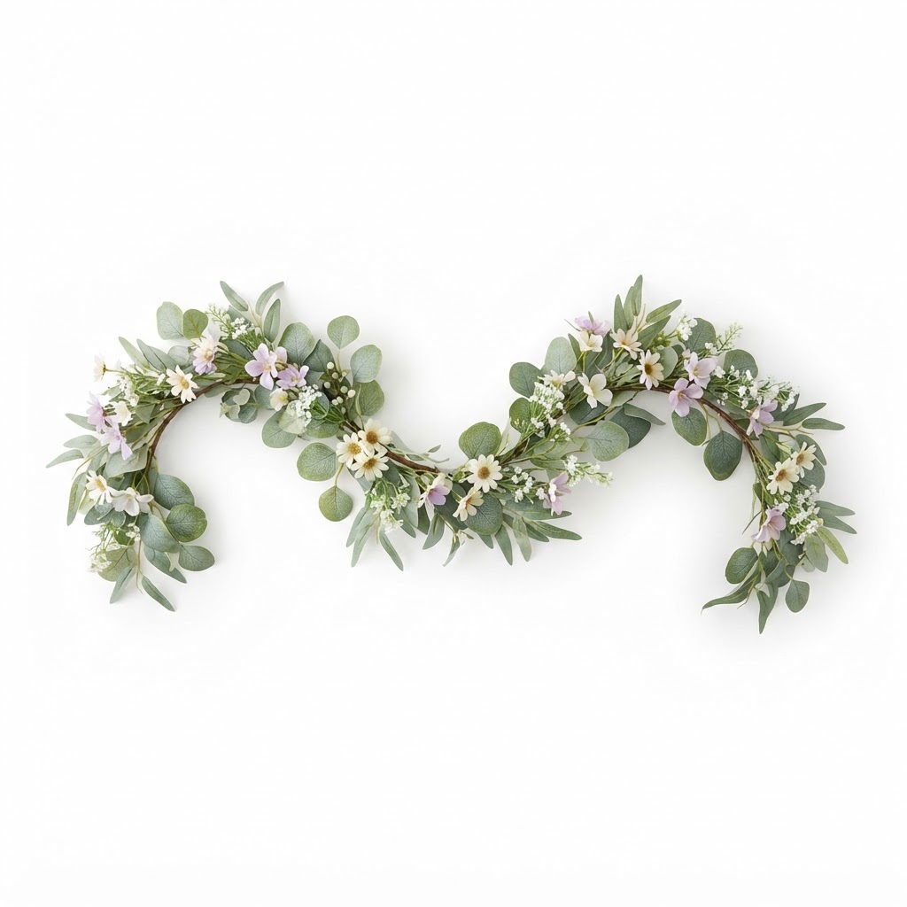 Spring Eucalyptus and Floral Garland