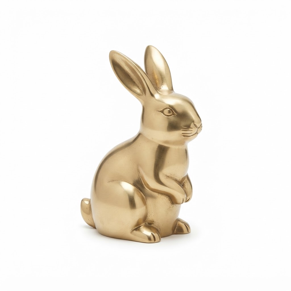 Brass Bunny Tabletop Decor