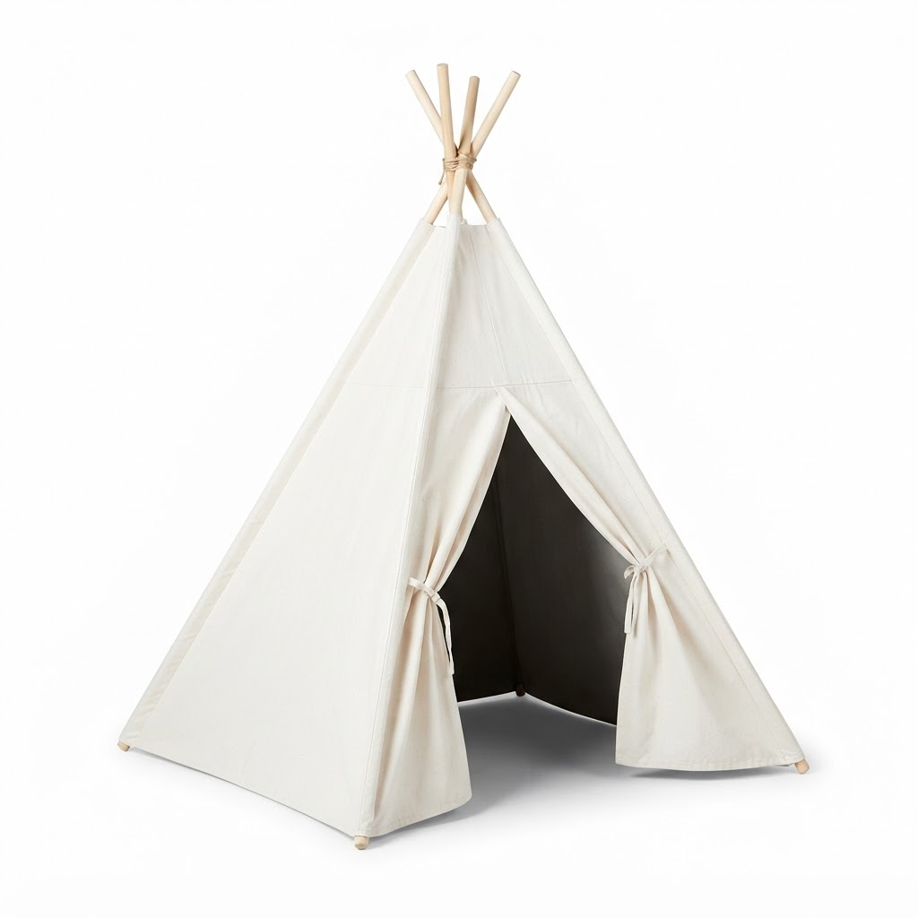 White Fabric Teepee Tent