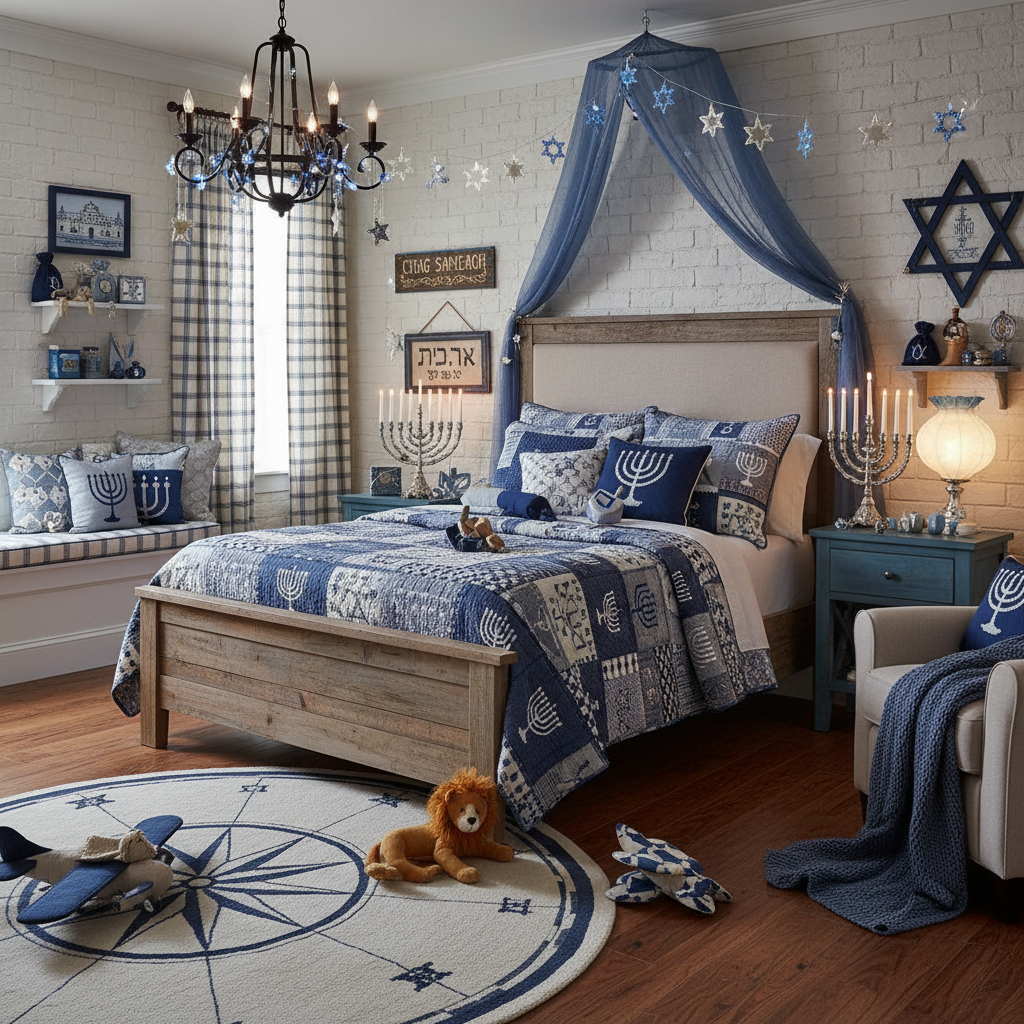 Country Hanukkah Child Bedroom (Boy)