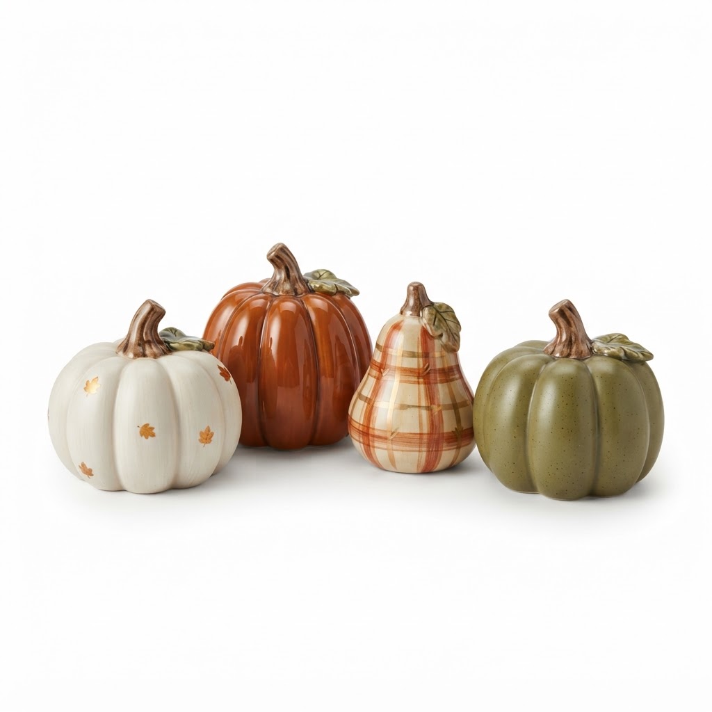 Assorted Ceramic Thanksgiving Pumpkins